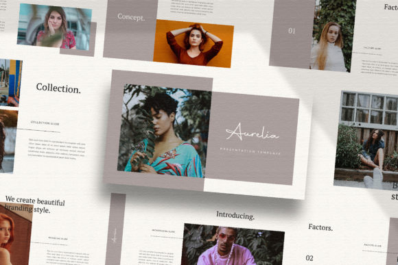 AURELIA - Google Slide Template: Your Minimal Media Presentation