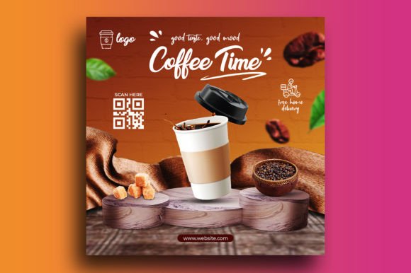 Coffee Shop Social Media Post Template for Stunning Graphics