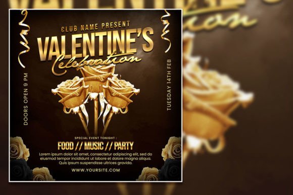 Create Stunning Valentine's Day Promotions with This Flyer Template
