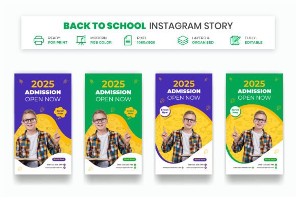 Creative Kids School Admission Instagram Story Design