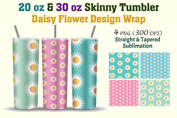 Elegant Daisy Designs for Your Tumbler Projects