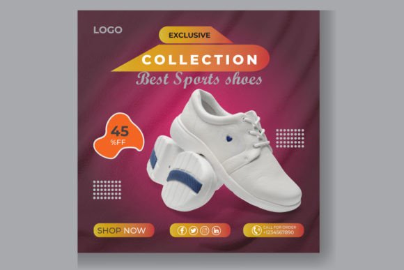 Elevate Your Brand with a Stunning Shoes Sale Social Media Post Template
