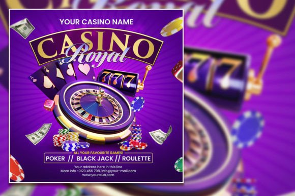 Elevate Your Event with a Premium Casino Night Flyer