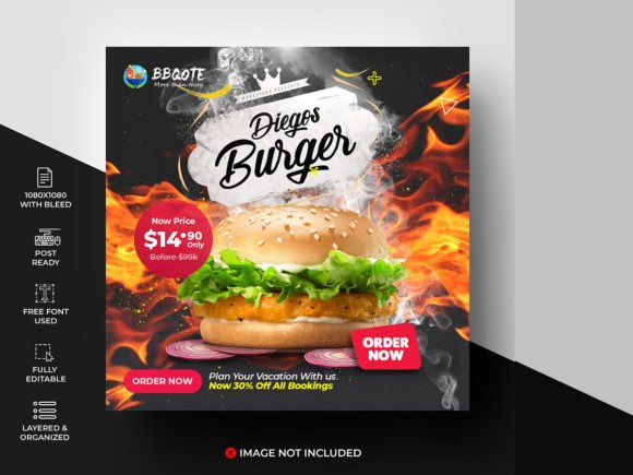 Food Menu Social Media Template: Elevate Your Restaurant's Visuals