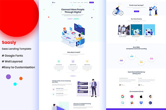 Sass Landing UI Kit for Website: A Design Asset Worth Exploring