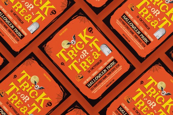 Trick or Treat Flyer Template: Your Halloween Event Design Solution